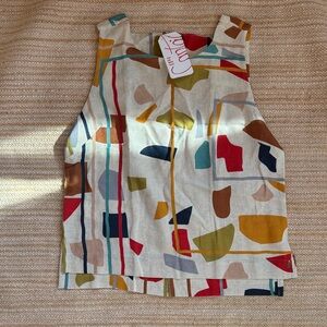 Colorful Geometric Print Women's Blouse